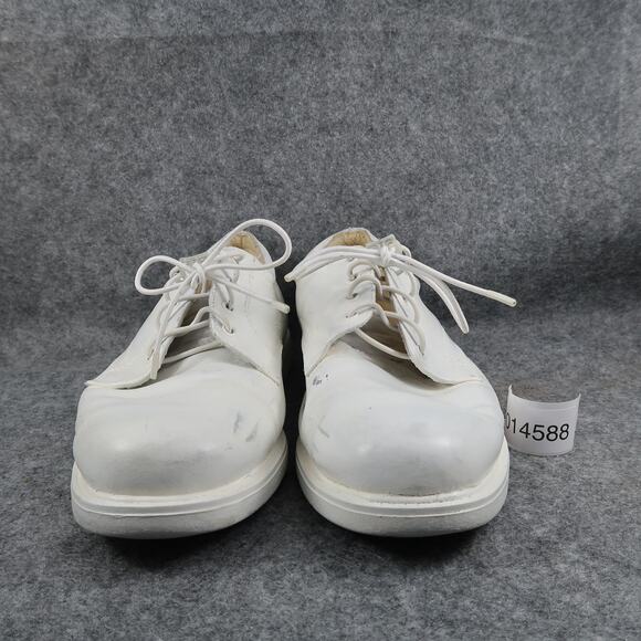Rockers Shoes Mens 10 Derby Oxford Classic White Lace Up Dress Retro Vintage - Picture 2 of 11